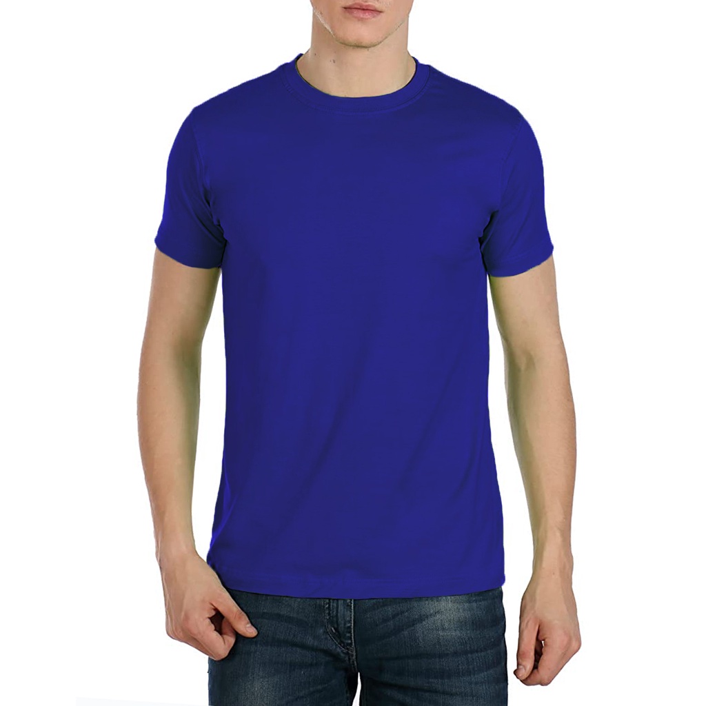 Royal blue plain discount shirt