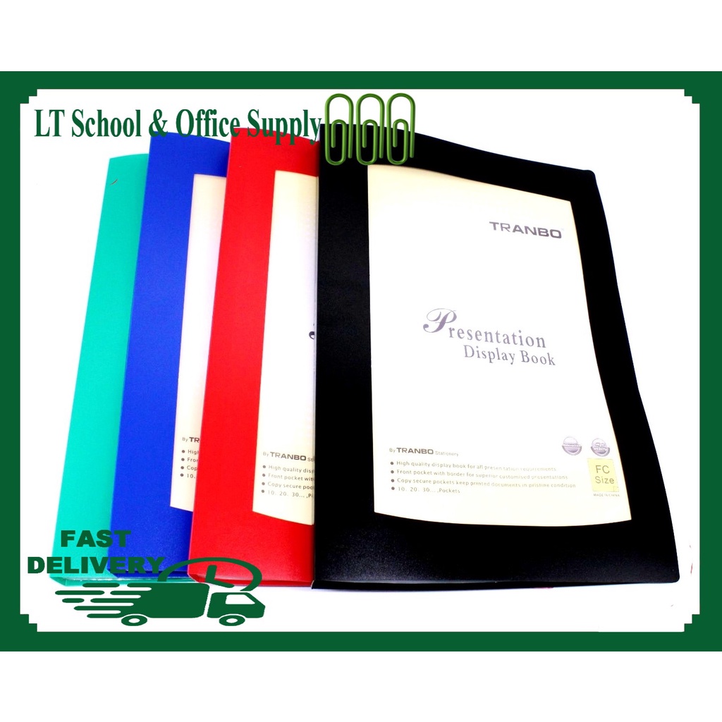 Display Book Clear Book NonRefillable Document Book Long Size / FC Q40