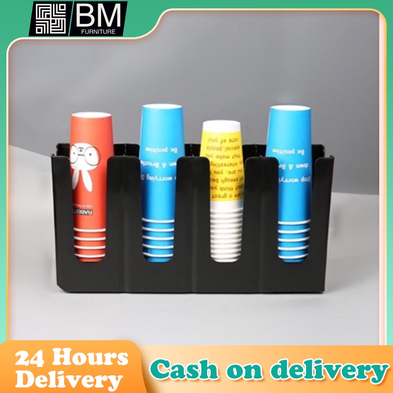 Foldable Plastic Paper Cup Holder Milk Tea Cup Holder Coffee Cup Holder 4slot Coffee Shop