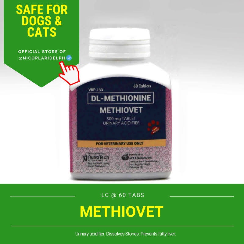 Methiovet Urinary Acidifier to Dissolve Stones in Kidney and Bladder of