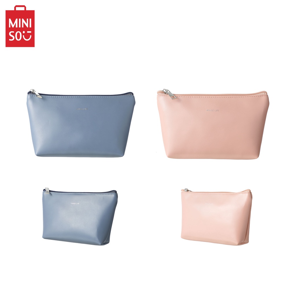 Minimalist Solid Color Cosmetic Bag Rectangle/Trapezoid | Shopee ...