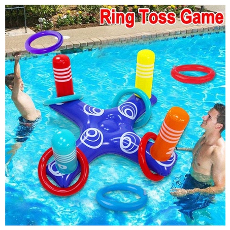 Inflatable floating row hoop Throwing hoop Cross loop Throwing pool ...