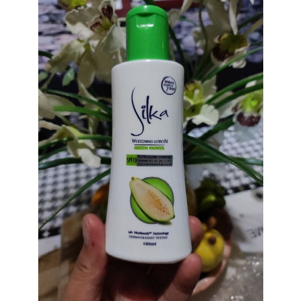 Silka Green Papaya Whitening Lotion 100ml Shopee Philippines