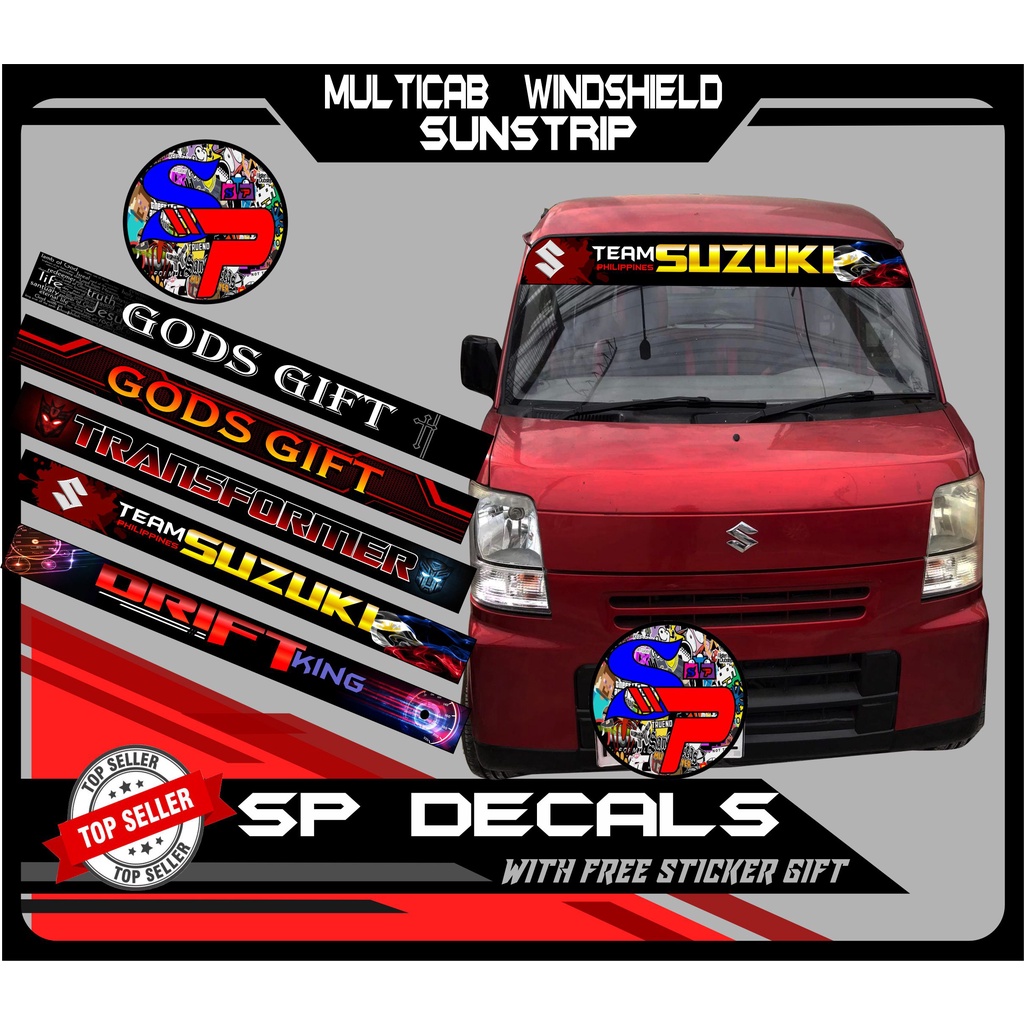 Multicab/Every Wagon Windshield Sunstrip sticker decals printed