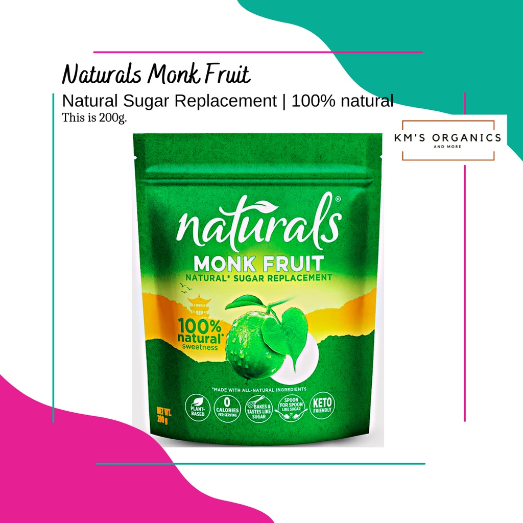Naturals Monk Fruit 100 Natural Sweetness Sugar Replacement 200g Shopee Philippines