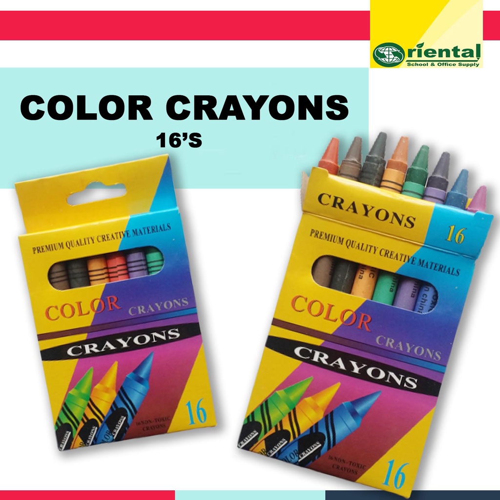 COLOR CRAYONS 16's AND 8's Colorful Crayons-Arts and Crafts -Non Toxic ...