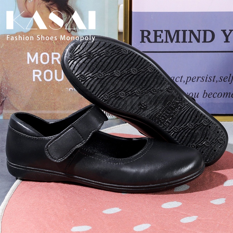 Shuta girl black shoes school Fashion Women Ballet Flats Premium Black