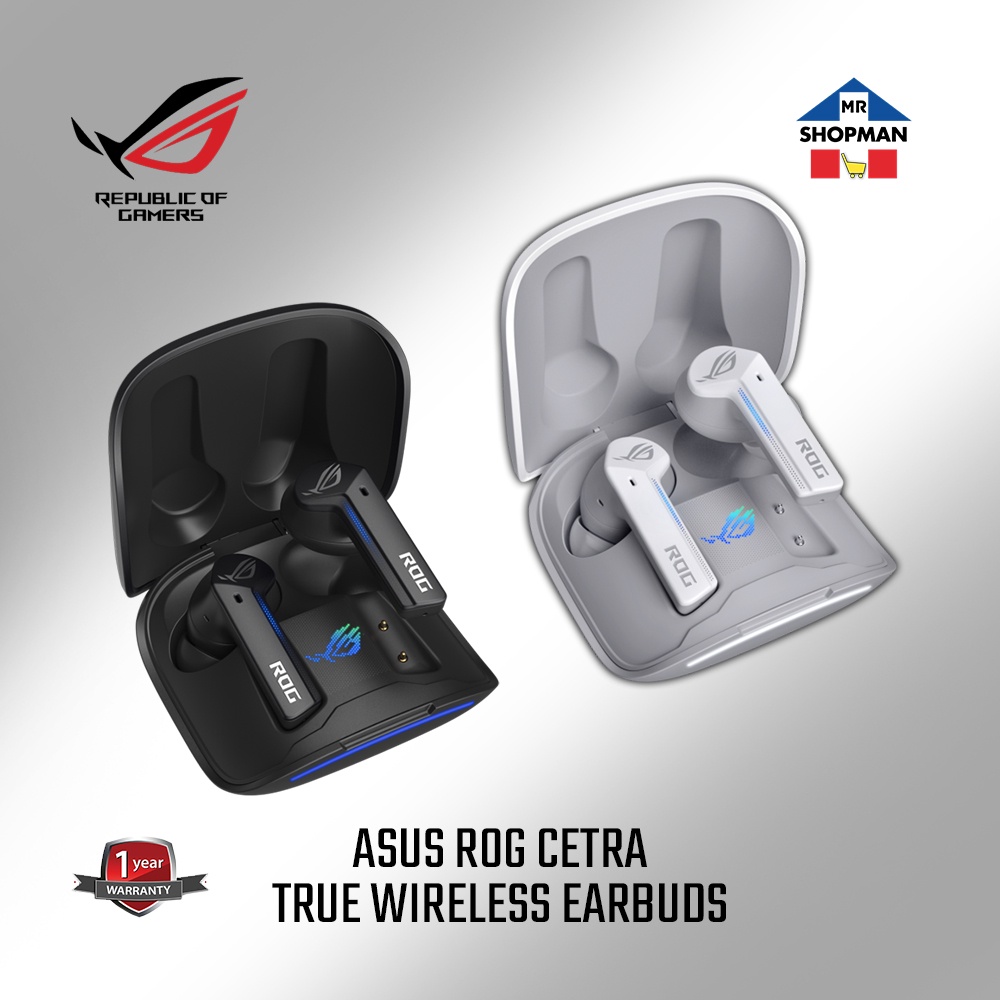 Asus ROG Cetra True Wireless w/ Active Noise Cancelling Gaming Earbuds ...