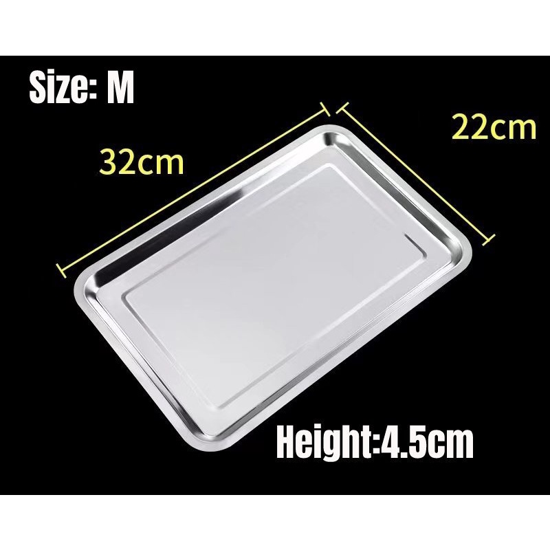 Food Warmer Tray Plate Multi purpose A01 Stainless Steel Serving Tray