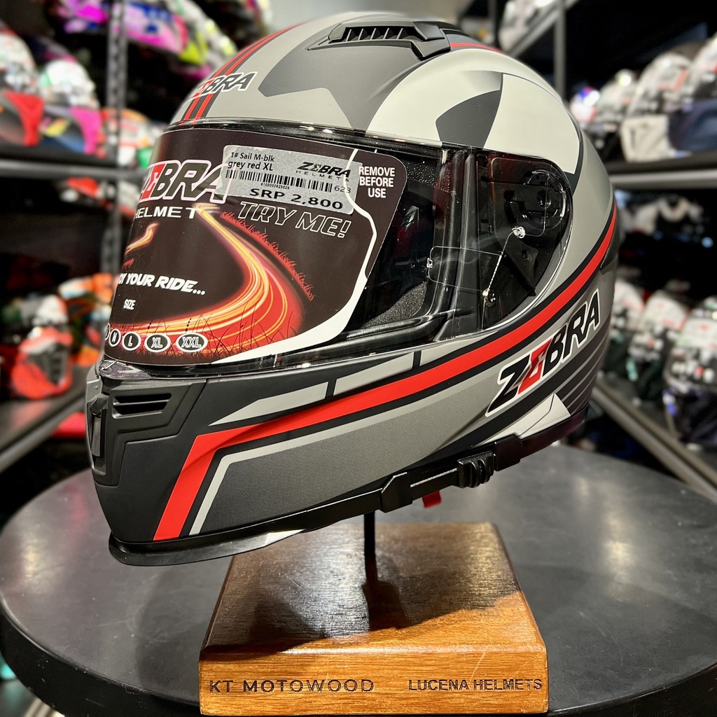 ZebraYm623 Sail Full Face Dual Visor Helmet Shopee Philippines