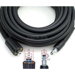 Replacement 6 10 15 20 meters Pressure Washer Hose for Black