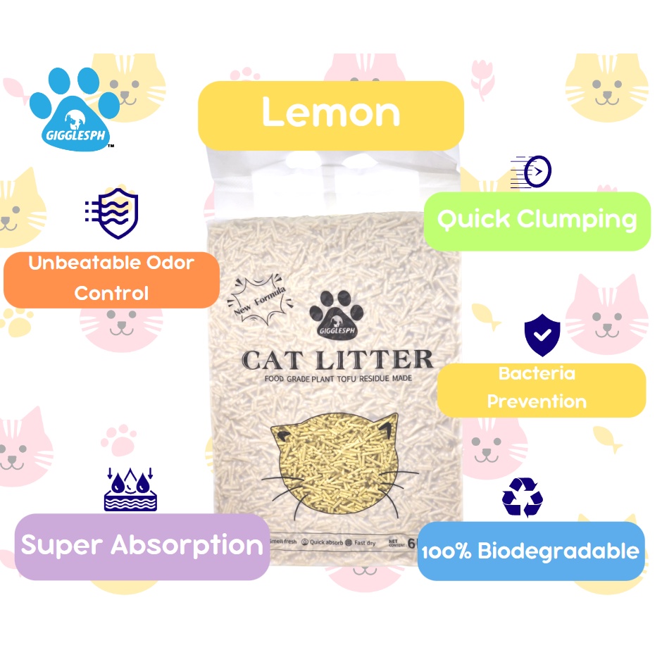 Gigglesph Tofu Cat Litter Cat litter Cat Liter 6L Pack 2.2kg Shopee Philippines