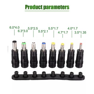 8in1 Universal Female Charger DC connector tips for Sony Asus HP Laptop ...