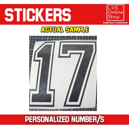 Personalized Number (For Laptop, Motorcycle, Car, Etc.) Personalized ...
