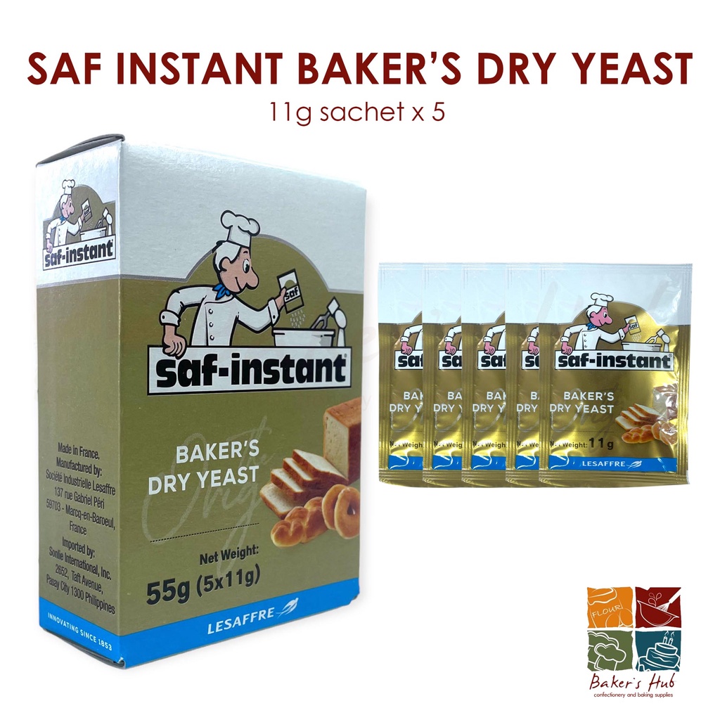 Saf Instant Gold Dry Yeast 11 Grams Sachet X 5 Shopee Philippines