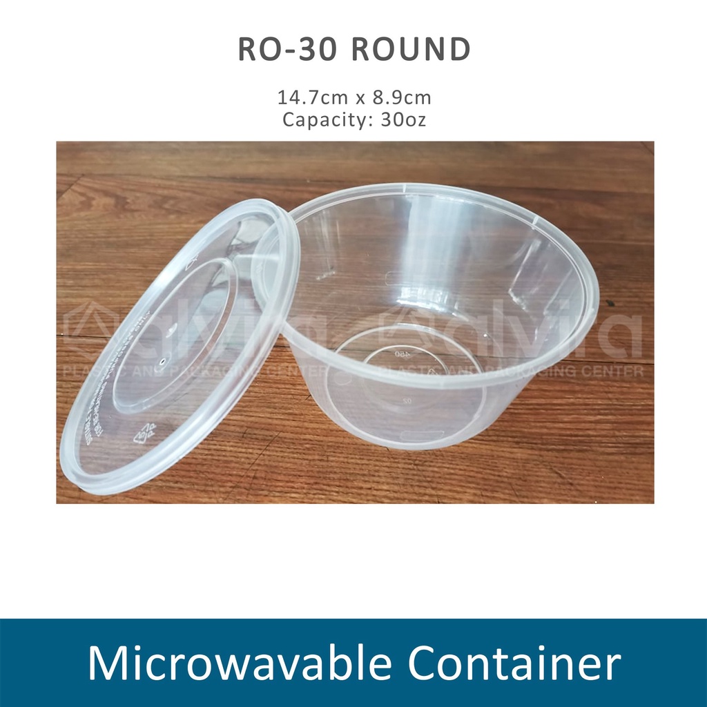 Round Microwavable Containers RO10 RO16 RO25 RO30 RO40 RO100 | Shopee ...