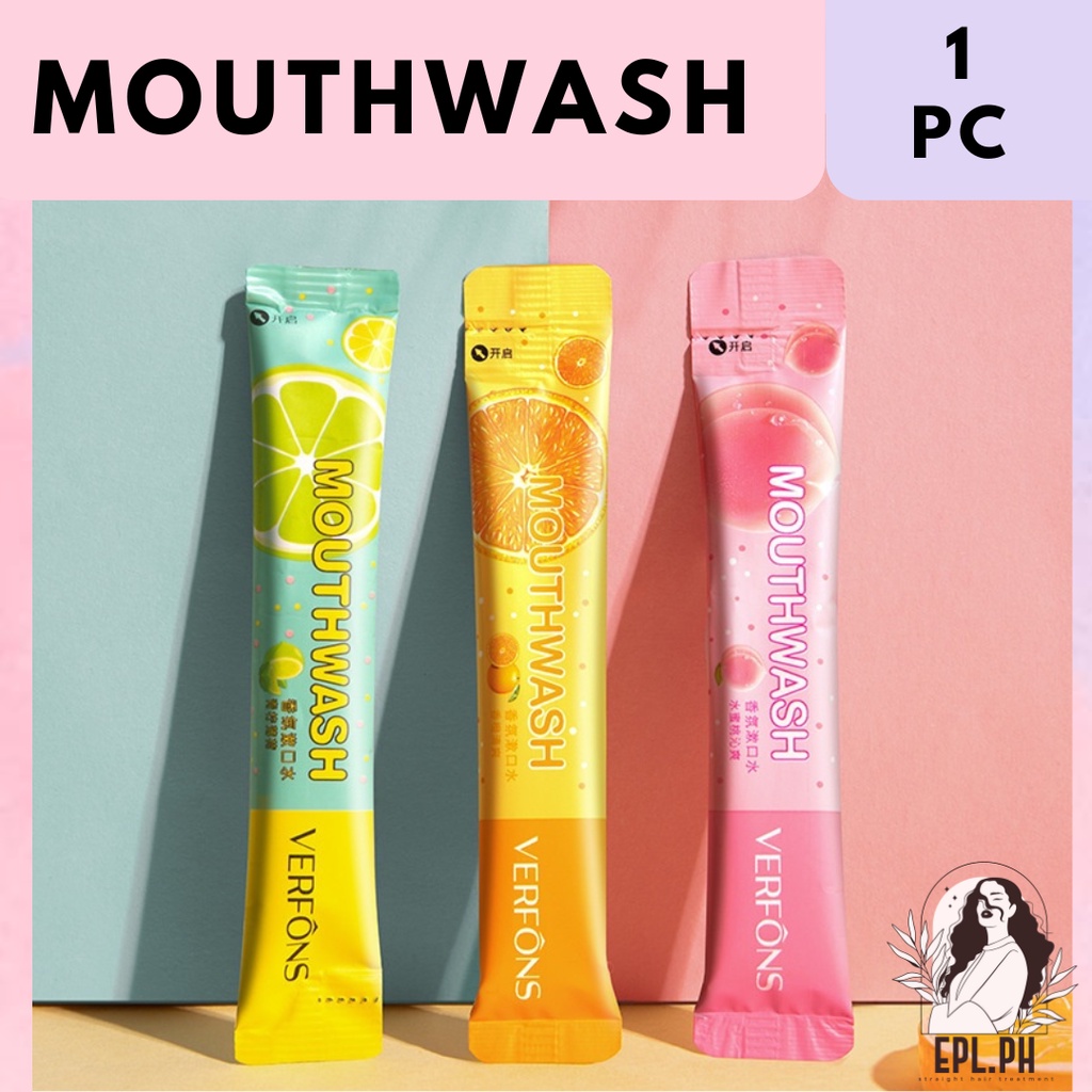 1PC Antibacterial Mouthwash Fresh Mild fruit flavor portable