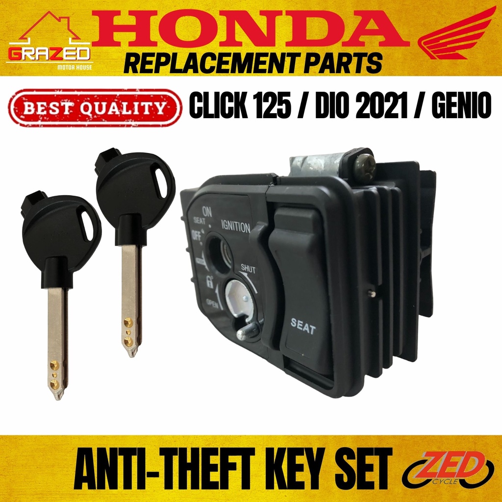 Honda dio best sale key set