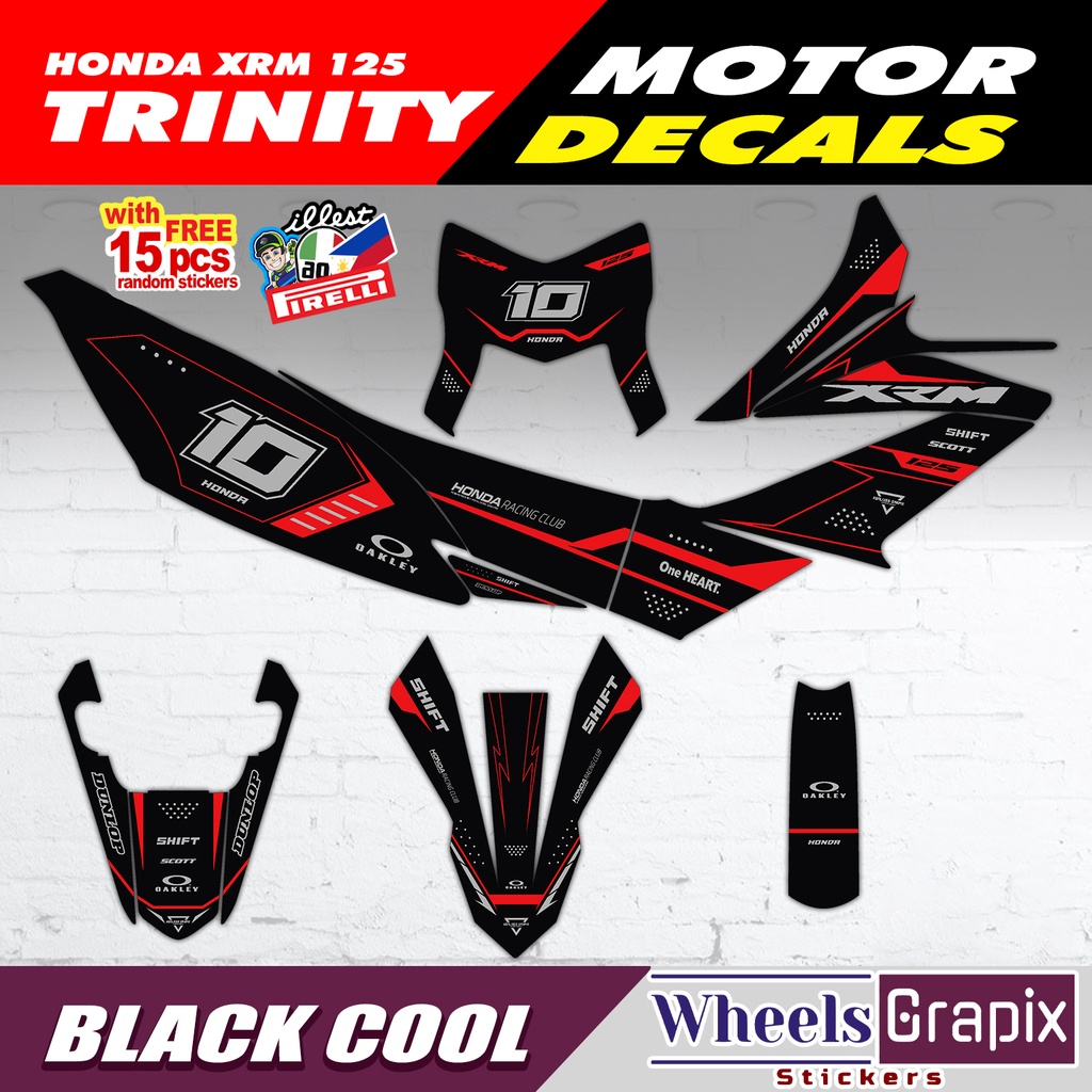 Honda XRM 125 Trinity Full Body Decals Sticker | Shopee Philippines