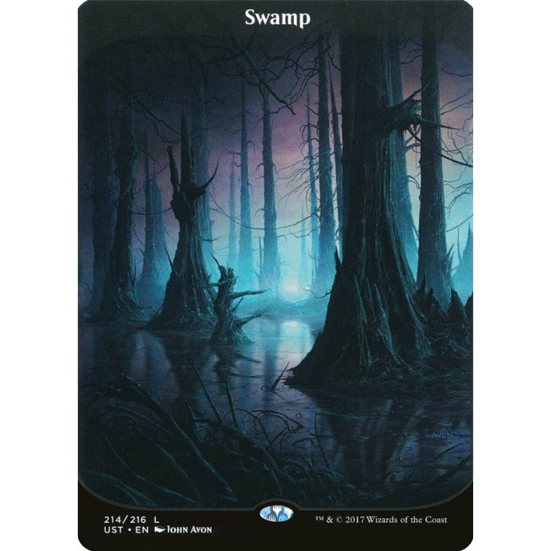 ♛∋ Swamp (UST) NM unstable fullart basic land magic the gathering mtg ...