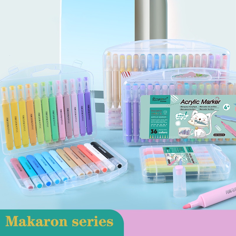 48pcs marker pen Highlighter Pen Set Pastel Color Stationary Office