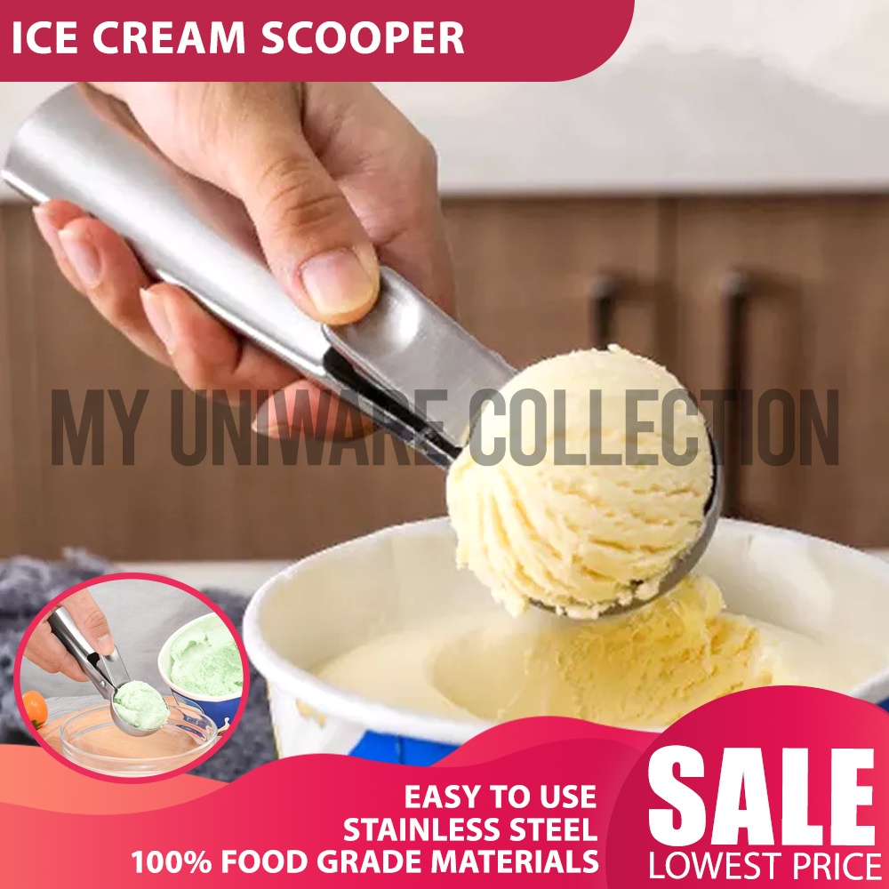 304 Stainless Steel Ice Cream Spoon Watermelon Baller Scoop Fruit
