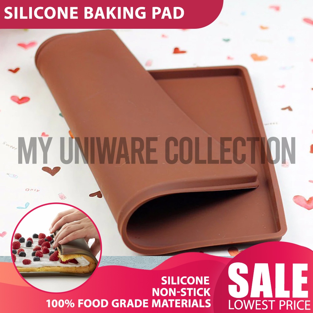 Non-Stick Silicone Baking Pad Multi-functional Cake Tray Pan Baking ...