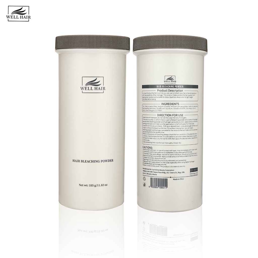 Well Hair Bleaching Powder Lower Damage Styling Brightener Color Dye