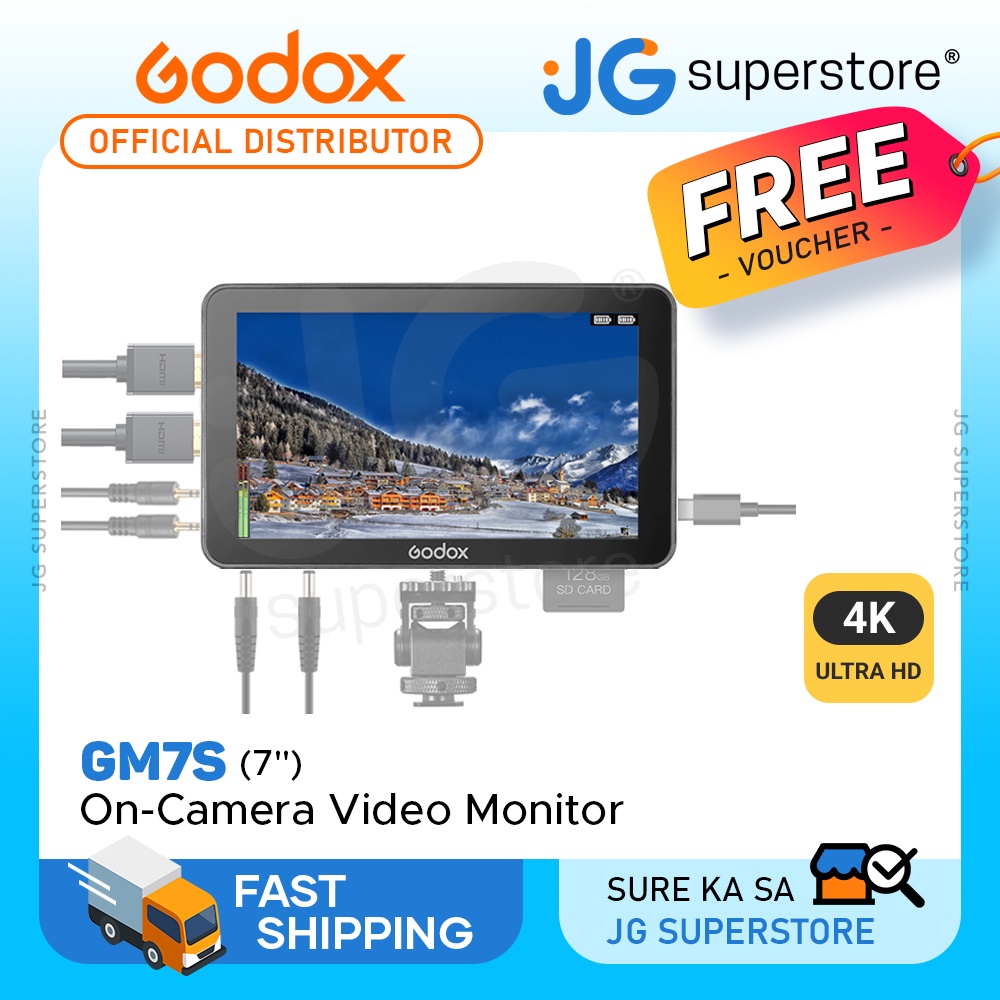 Godox GM6S GM7S 4K UHD HDMI 5.5" / 7" Ultra Bright Camera Monitor with