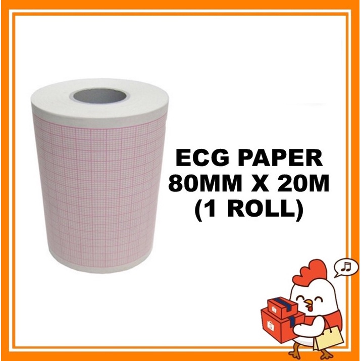Electrocardiogram three channel ECG PAPER - Thermal Paper 80mm x 20m (1 ...