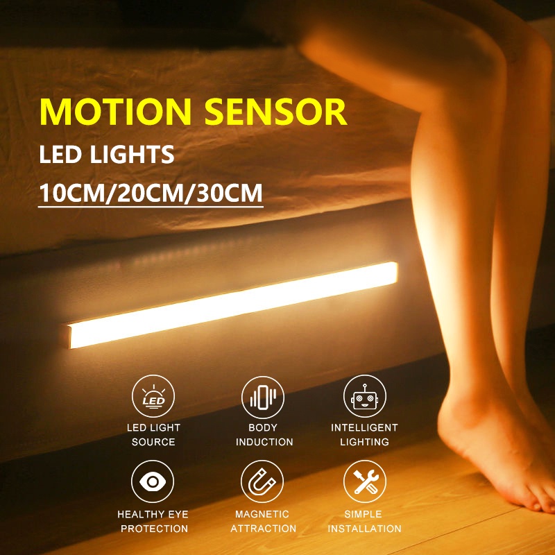 Motion Sensor LED Light Rechargeable Automatic Light