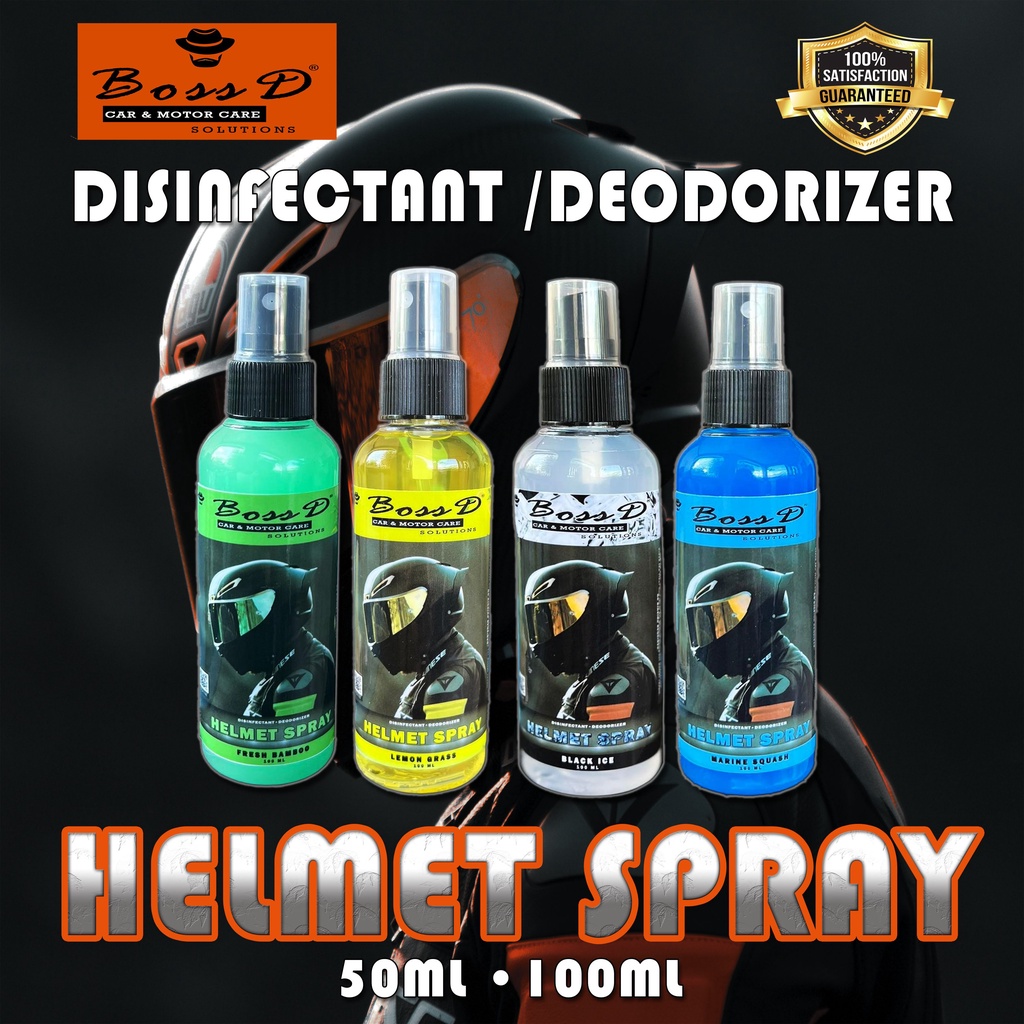 HELMET Spray disinfectant refresher refreshener deodorizer