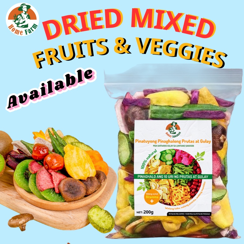 HOMEFARM Dried Mixed Fruits And Veggies Veggie Crisps mix 10 kinds