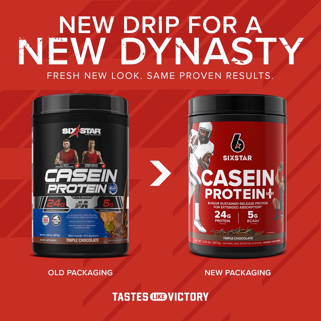 Six Star, Elite Series, Casein Protein, Triple Chocolate, 2 lbs (907 g ...