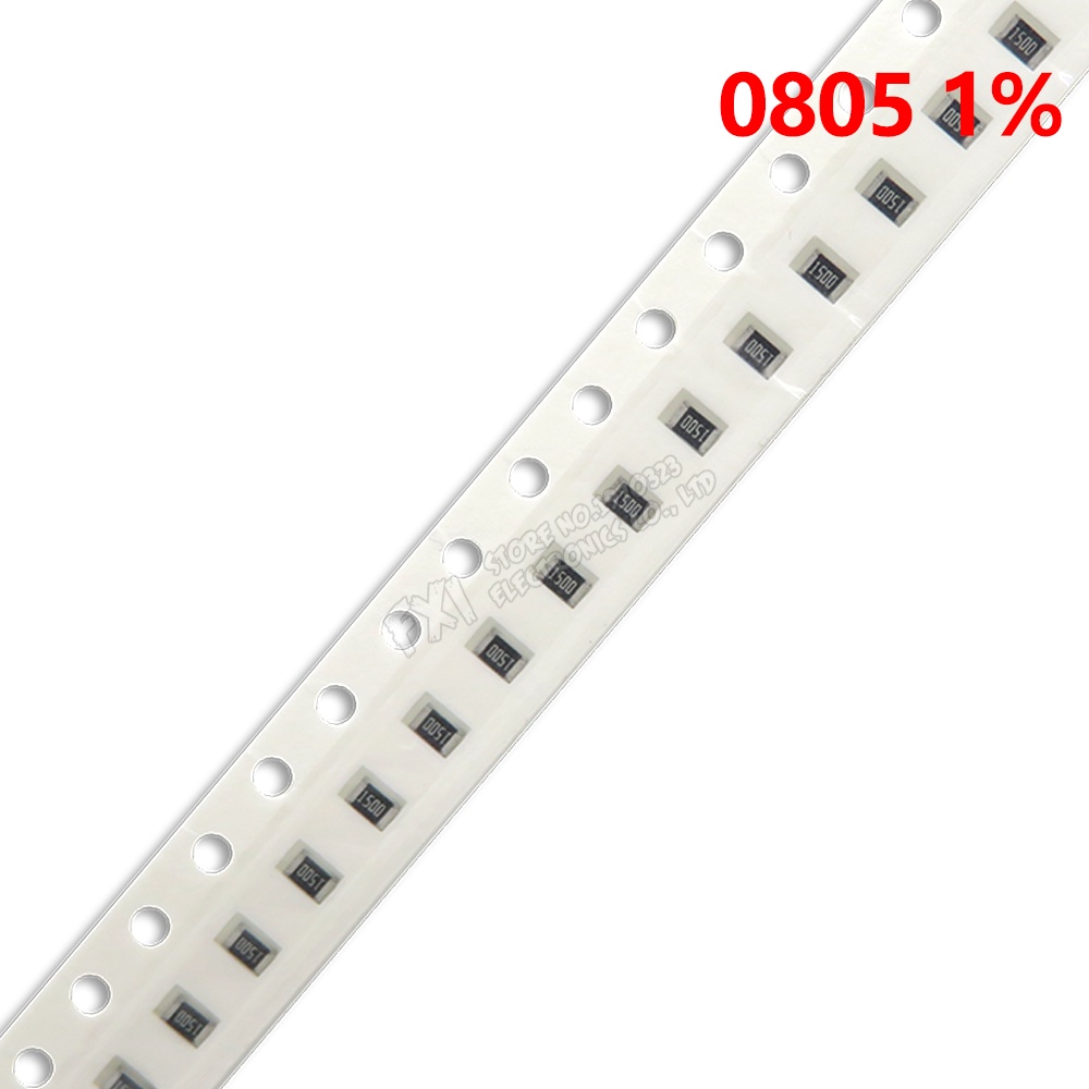 Kit Assortito Resistori SMD 0805 1/8W 1% – 100 Pezzi, Valori Da 0 Ohm A 10M Ohm - Foto 1