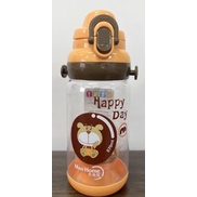 Summer cute 350ml Cartoon Patten Kid Baby Drinking Water Bottle Straw ...