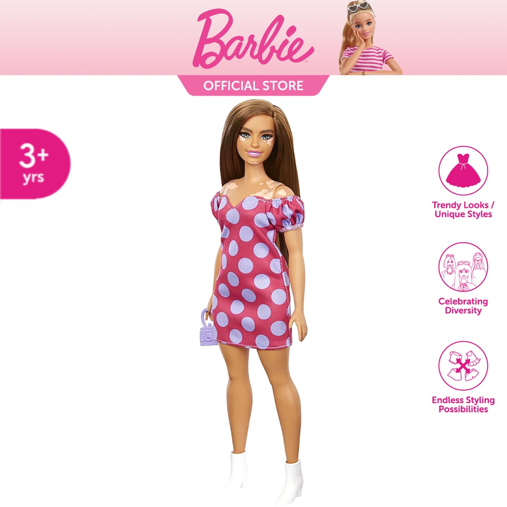 Barbie Fashionista Doll Original #171 - with Polkadot Dress | Shopee  Philippines