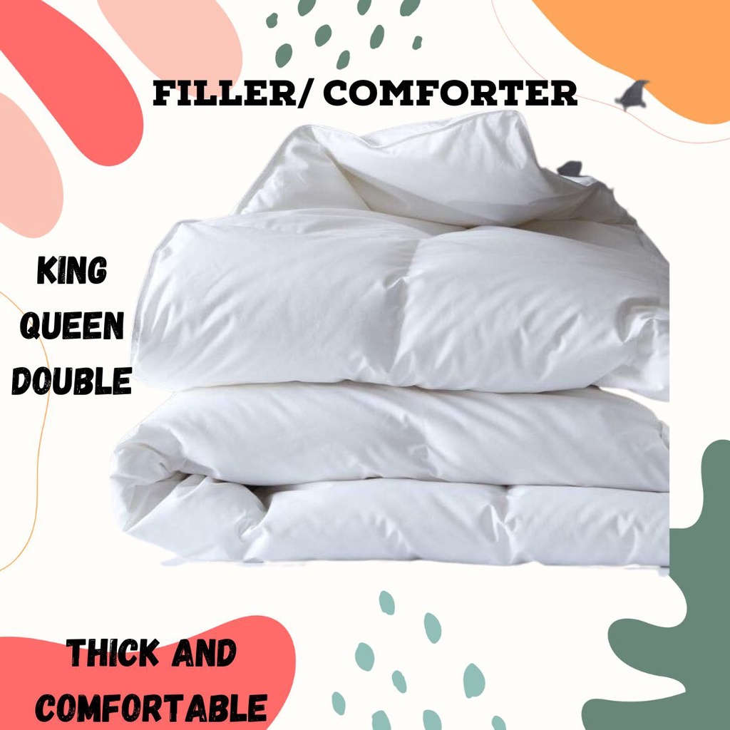 KNL Thick Comforter Duvet Filler Hotel Quality For Double Queen King