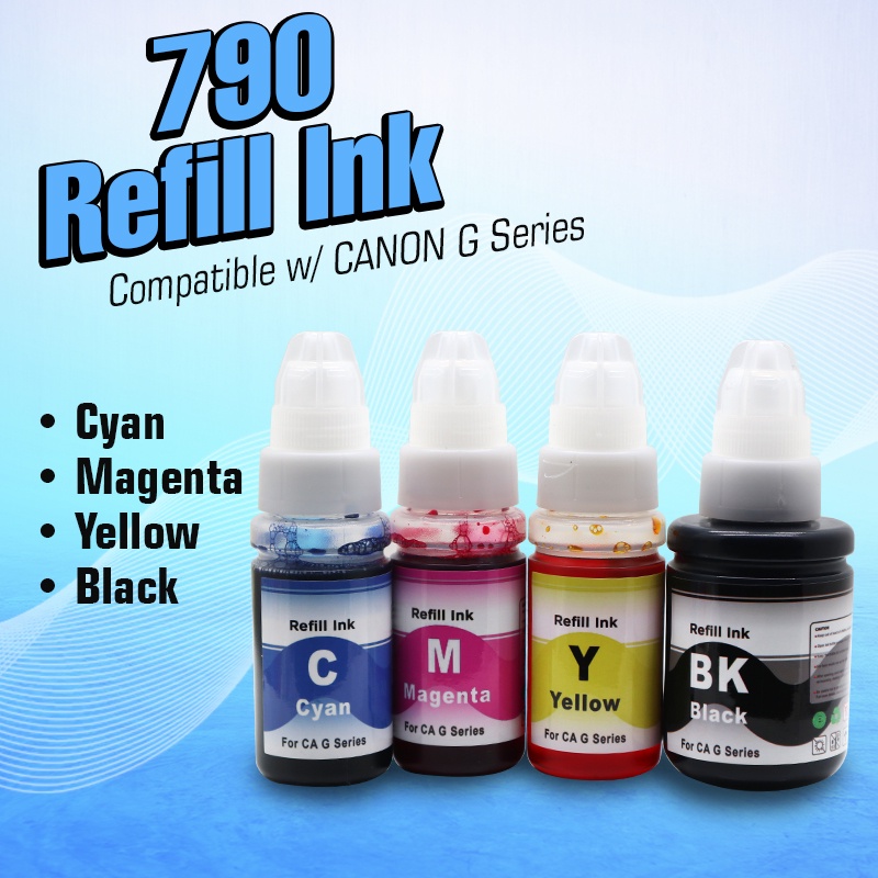 GSeries Canon Printer Refill Ink For G1800 G2800 G3800g G1810 Model Gi490 Gi790 Gi890