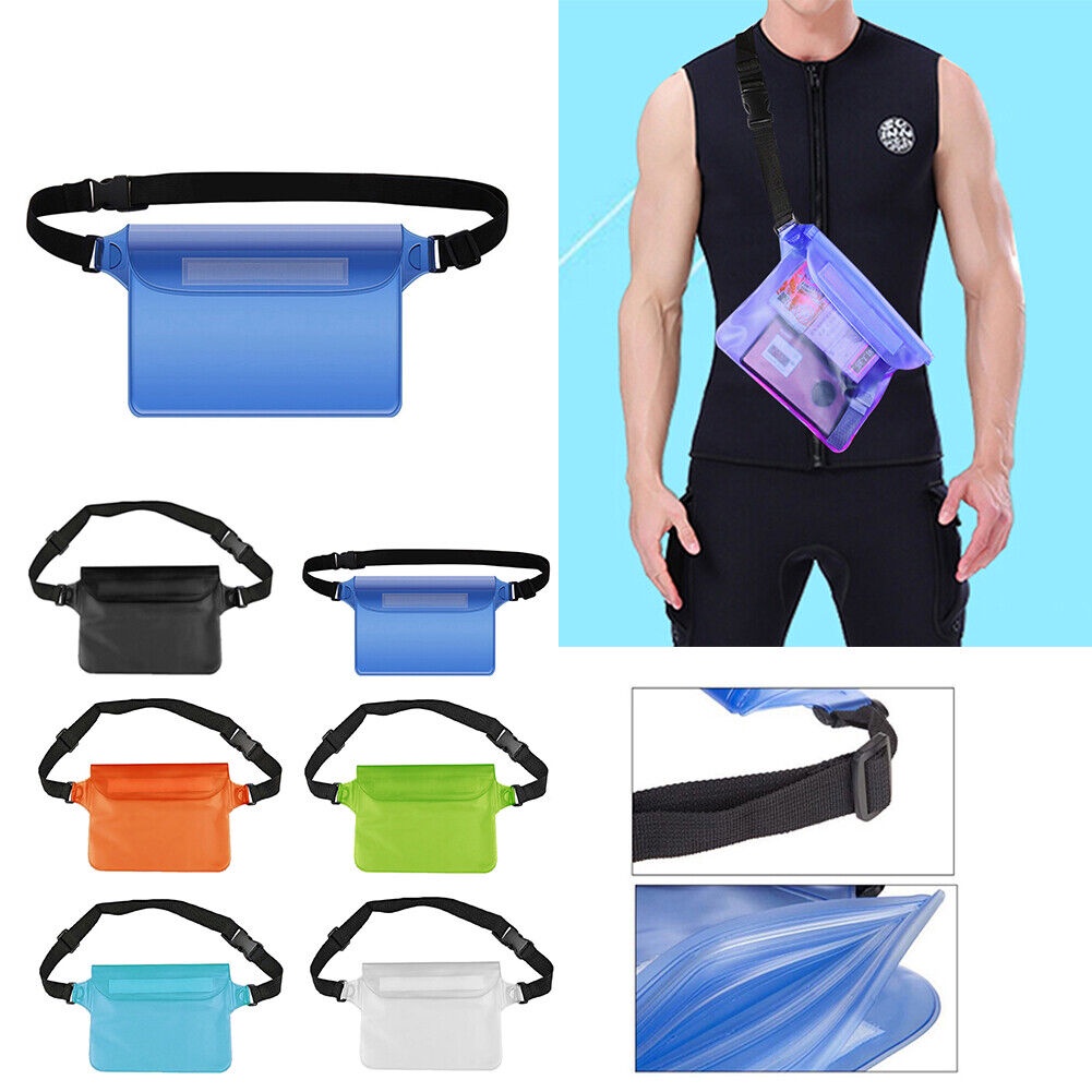 Adjustable Strap Underwater Drift Diving Waterproof Waist Ski PVC ...