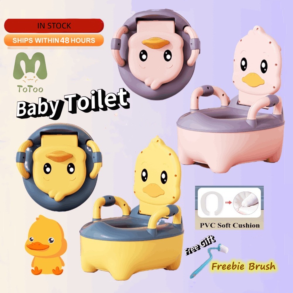 Duck Design Potty Trainer Toilet Portable Baby Toilet Potty Training