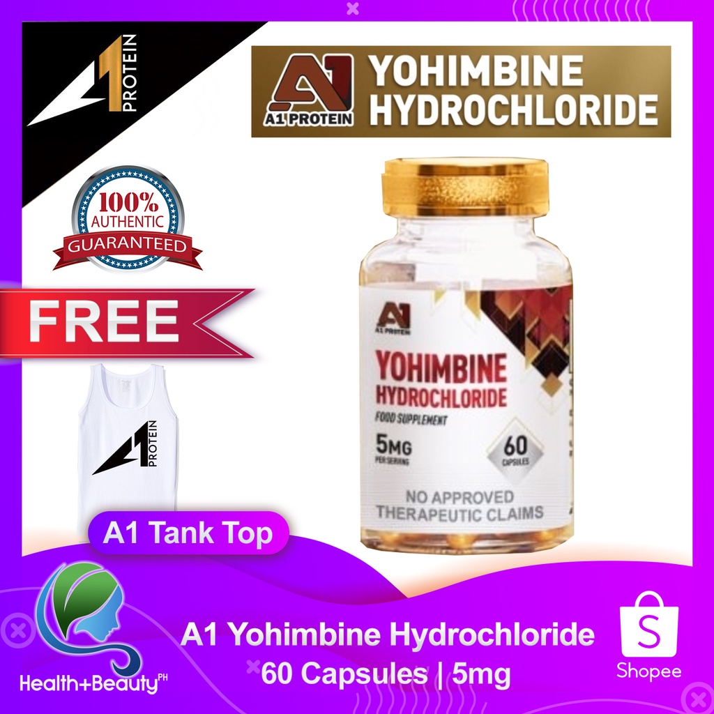 A1 Protein Yohimbine Hydrochloride Fat Burner 5mg 60 capsules (FREE