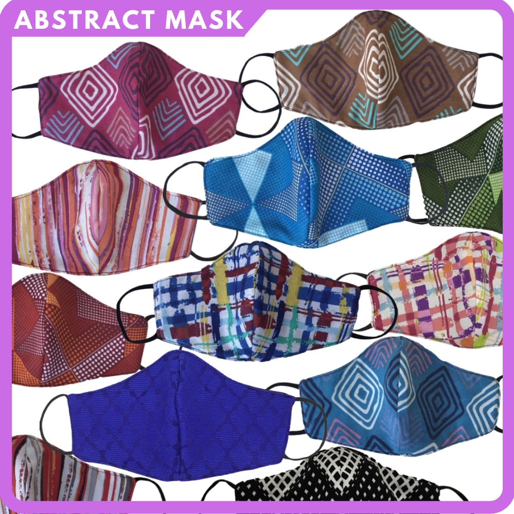 ABSTRACT LINES DESIGN Face Mask | Shopee Philippines