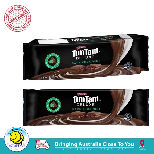 Arnott's Tim Tam deluxe dark Choco mint 175g Oct 16, 2024) | Shopee ...