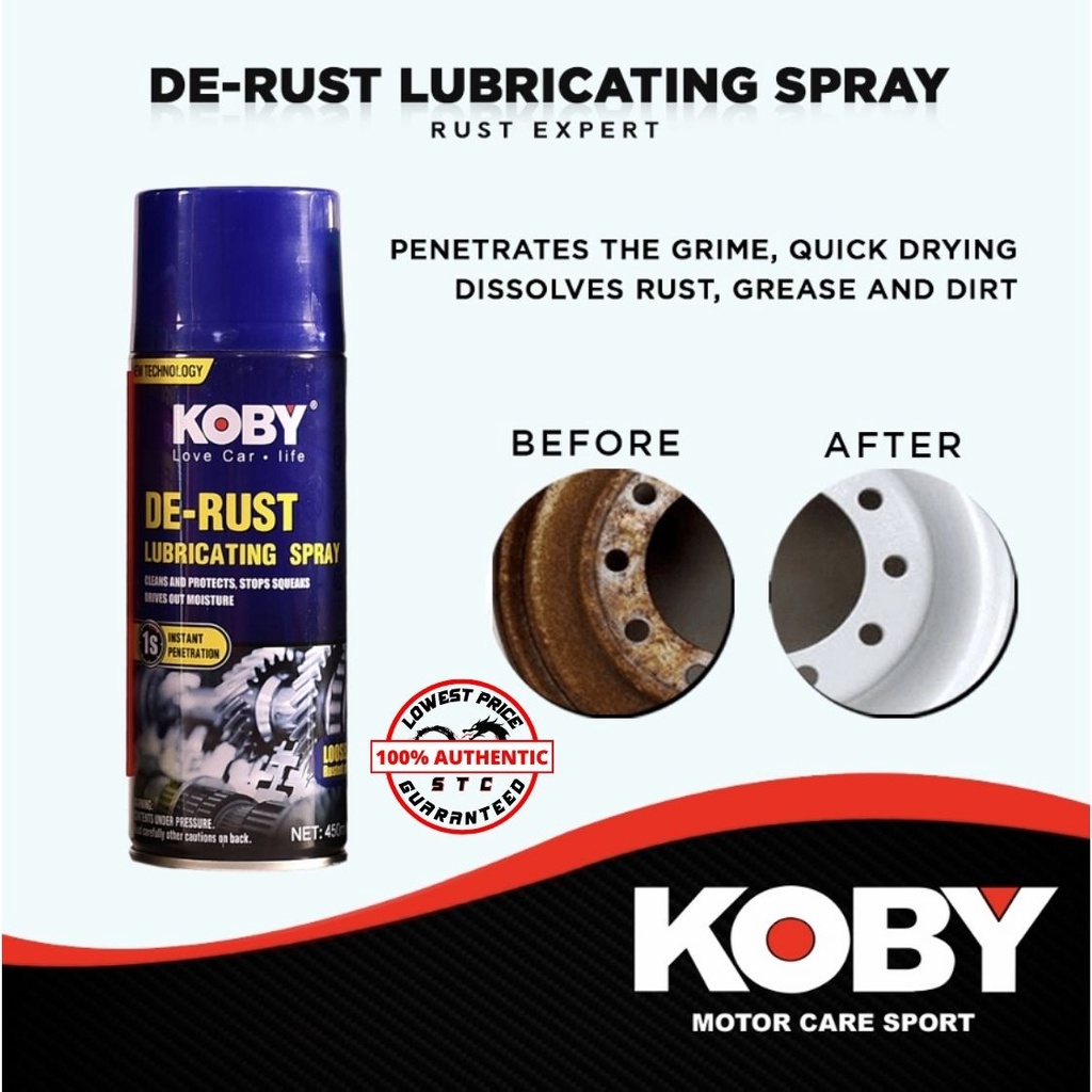 KOBY De-rust Lubricating Spray Anti-rust Lubricating Spray 450mL ...