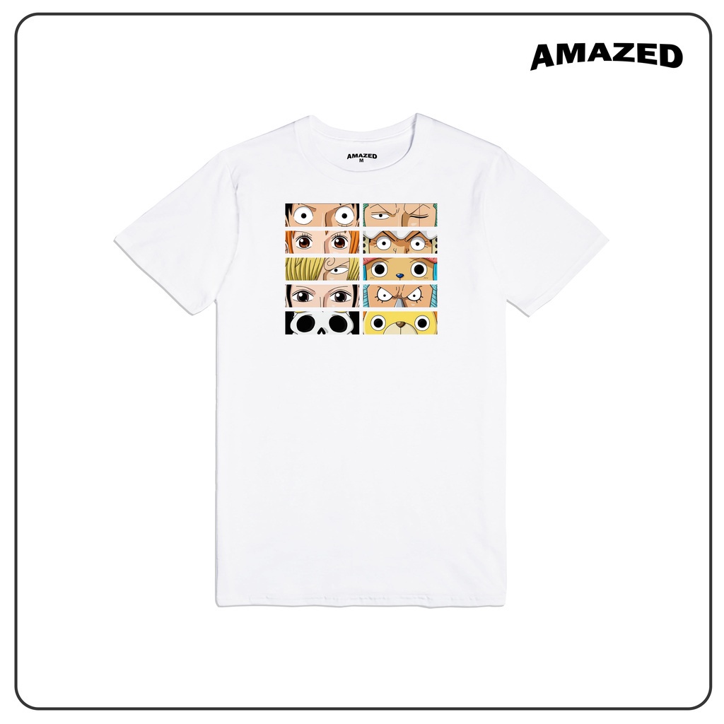 One Piece Shirt Straw Hat Crew Eyes Tshirt D16 Amazed Shopee Philippines