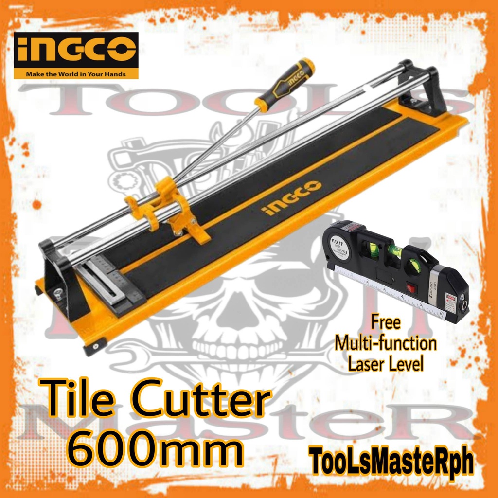 INGCO Manual Tile Cutter 600mm HTC04600 free Multifunction Laser Level Shopee Philippines