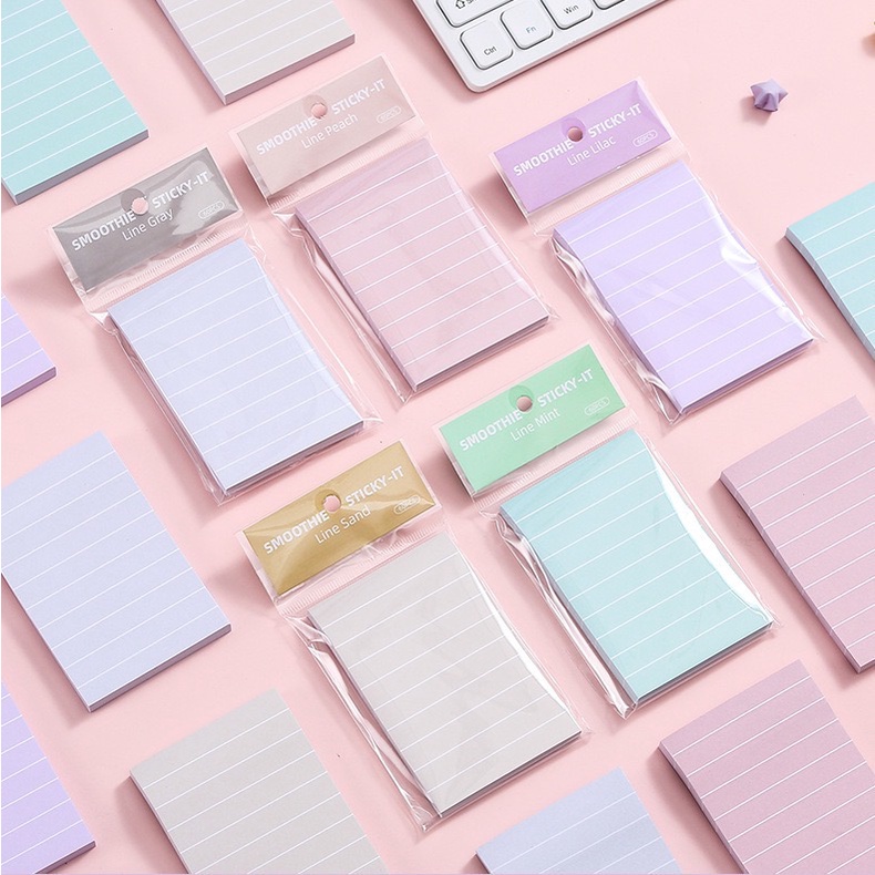 TBM 60 Sheets Pastel Line Sticky Notes | Shopee Philippines