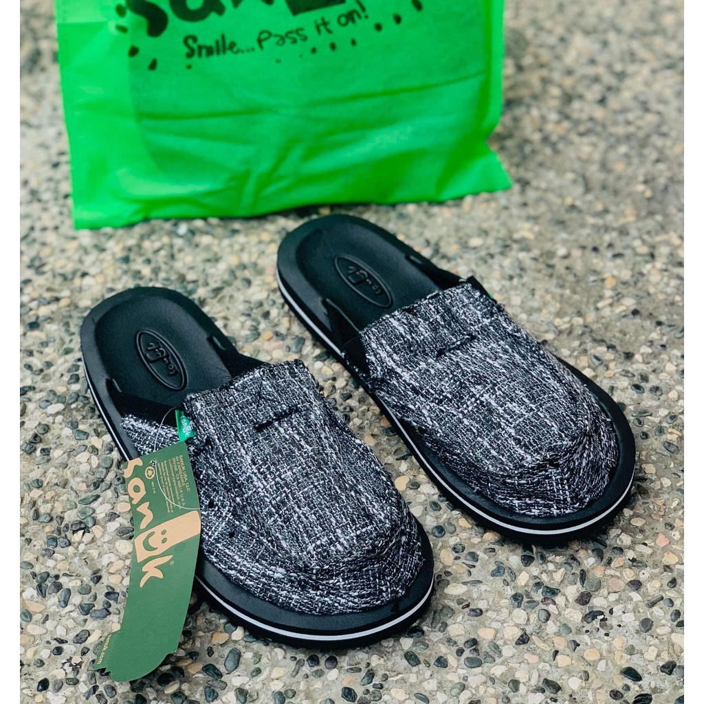 Sanuk Open Slip on Shoes For Men with Paperbag Shopee Philippines