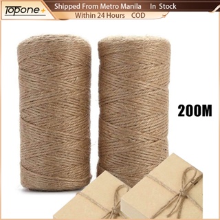 50m/80m/100m Handmade Hemp Linen Cords Rope To Tie Burlap Twine Rope String  DIY Craft